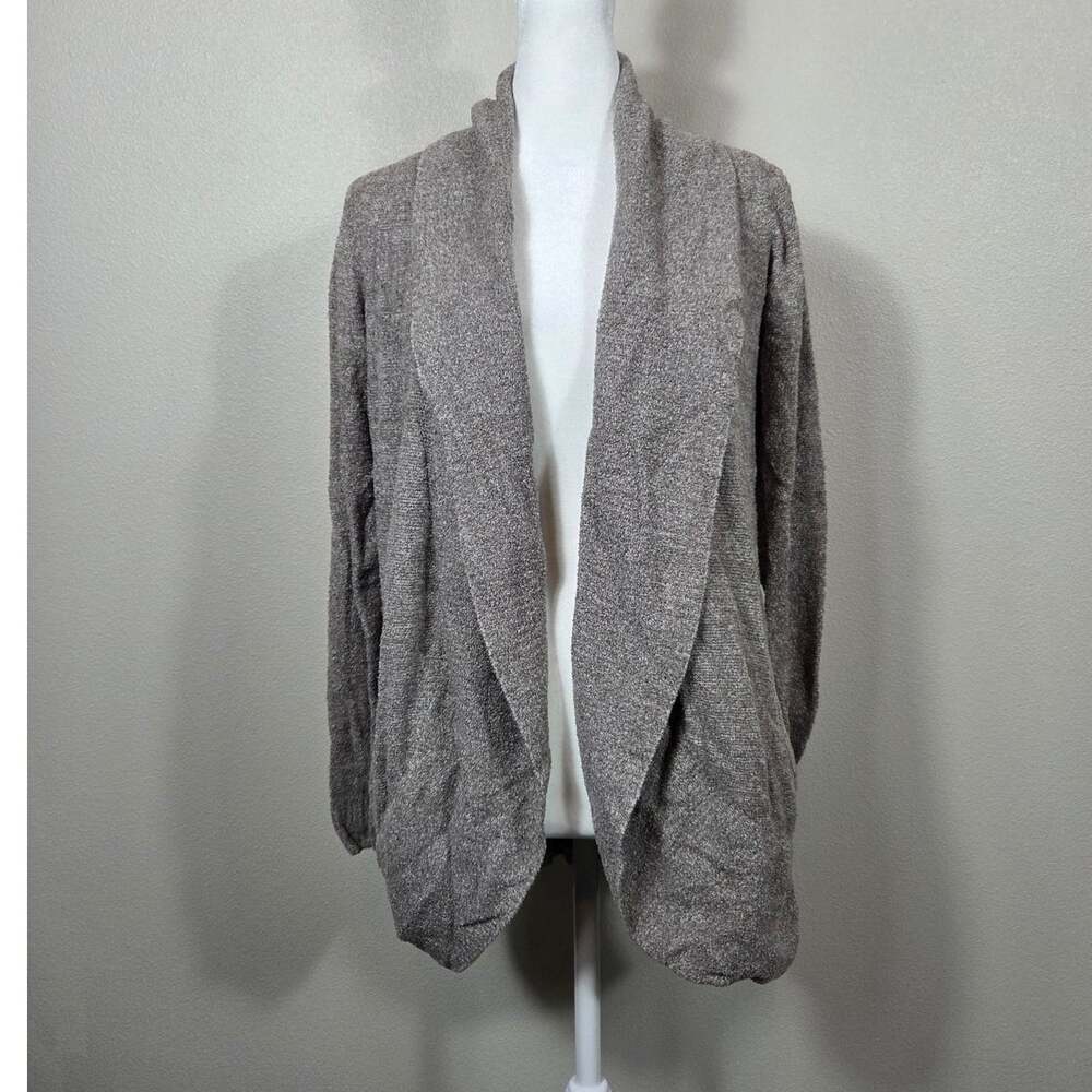 Barefoot Dreams Woman's Cozy Chic Lite Circle Lounge Cardigan Taupe XS/S